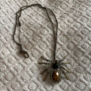Spider pendant necklace